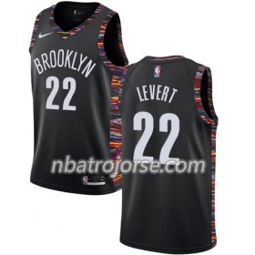 Män Brooklyn Nets Tröja Caris LeVert 22 2018-19 Nike City Edition Svart Swingman